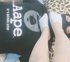 【萌宝儿】短白棉袜全体重踩踏 bf30656