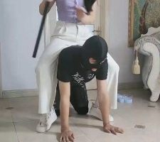 【夏夏S】骑马双狗/虐打/闻舔小白鞋白袜【双视角版】 bf32970