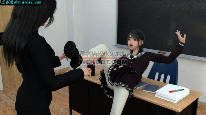 漫画-女教师狂舔JK萝莉学生妹的小白棉袜脚-让老师闻闻你的脚臭不臭 bf3525