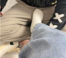 【邪魅大大】原味白袜脚踩虐/数据线鞭打 JS240324-7