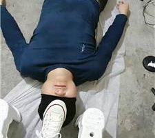 【咪兔】高帮帆布鞋踩虐厕奴 JS241014-1