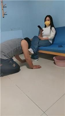 【沐颜】家奴伺候赏赐喝洗脚奶 JS250212-5