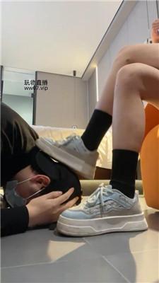 【白兔】脏鞋黑棉袜气味辱踩踏 bf50724