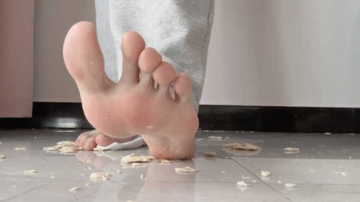 【莓子】穿脏白棉袜制作狗粮 YC-250414-7