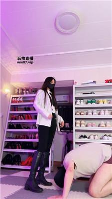 【猫神】磕头求长靴白领S-胯下辱 JS250421-10