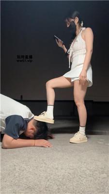 【婉纱】户外调-脏半拖鞋白袜虐 bf53041