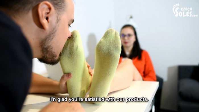 袜子销售面试，借机品尝了袜子和美脚 JS250922~7