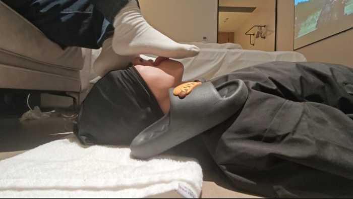 【芋圆s】清理脏拖鞋白袜裸足深喉 YC-251107